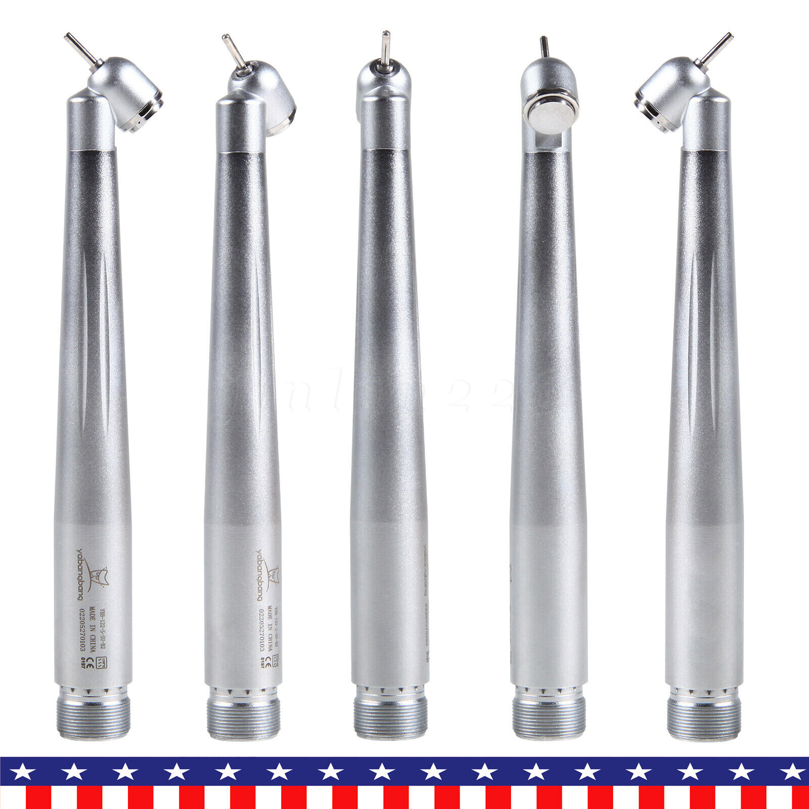45 Degree Dental Surgical High Speed Handpiece Push Button Single Spray 2-Holes