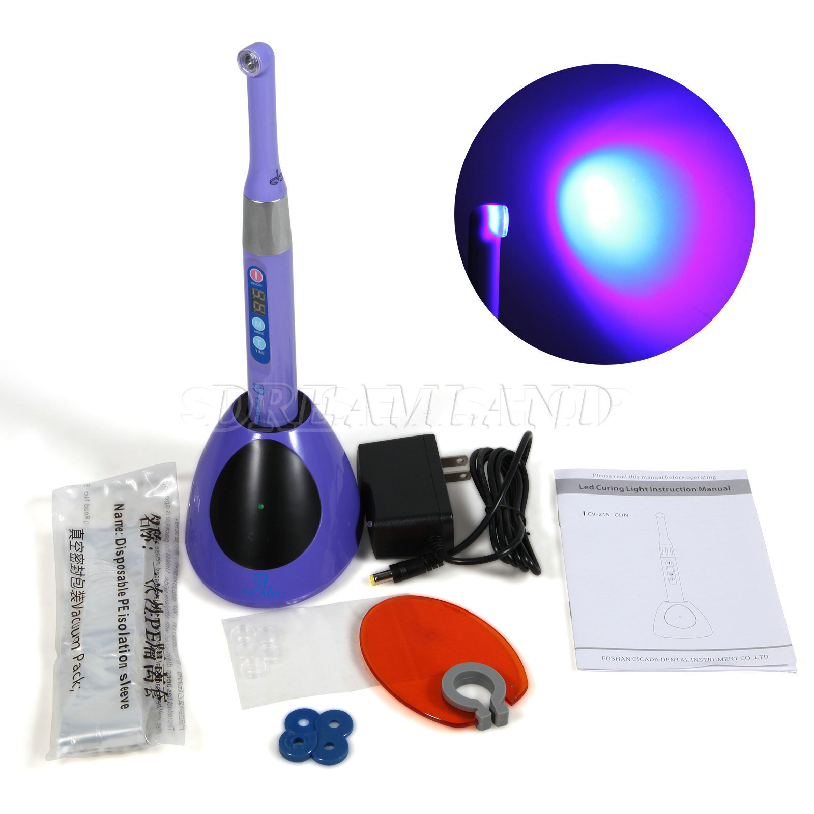 Woodpecker DTE Style Dental Wireless iLed Curing Light 1Second Cure Lamp 2300mW