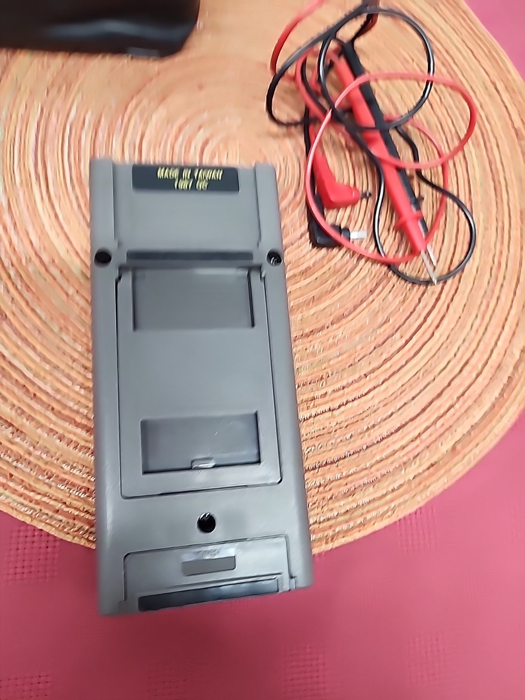 RSR 705K Digital Multimeter W Case & Test Leads 1987 Made In Taiwan Working