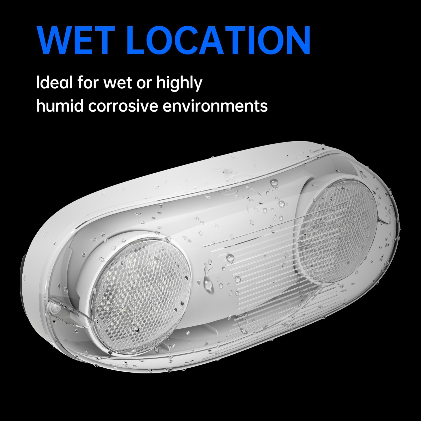 UL Listed-1 Pack outdoor emergency lights with wet location exit Light for Home