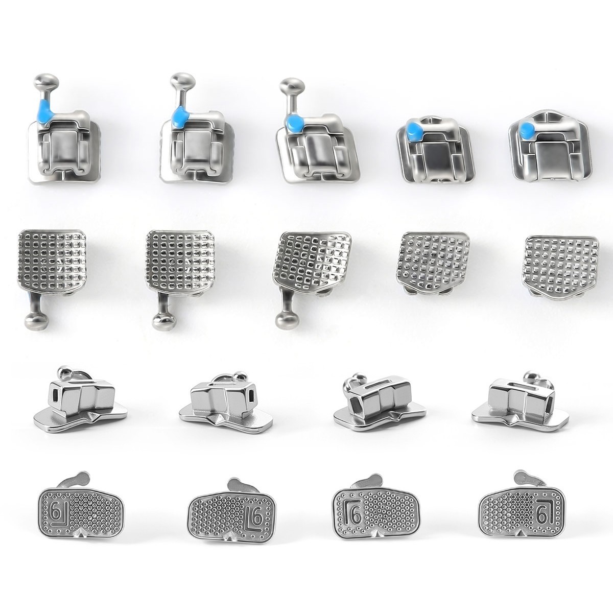 Dental Orthodontic Brackets Brces 1st buccal tube Self Ligating ROTH/MBT 0.022