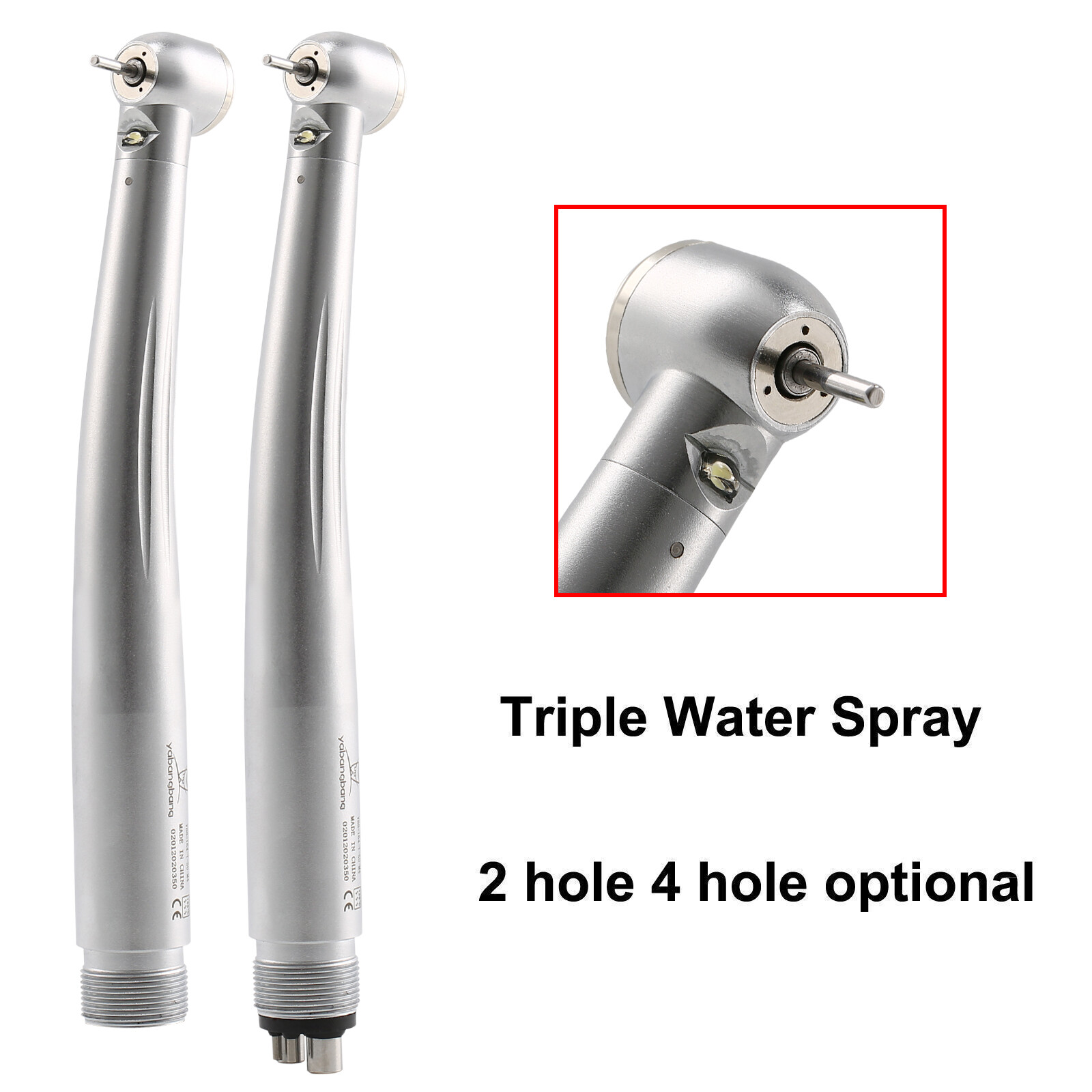 NSK Type Dental PANA-MAX Large Head High Speed LED Handpiece Push Button 2/4Hole