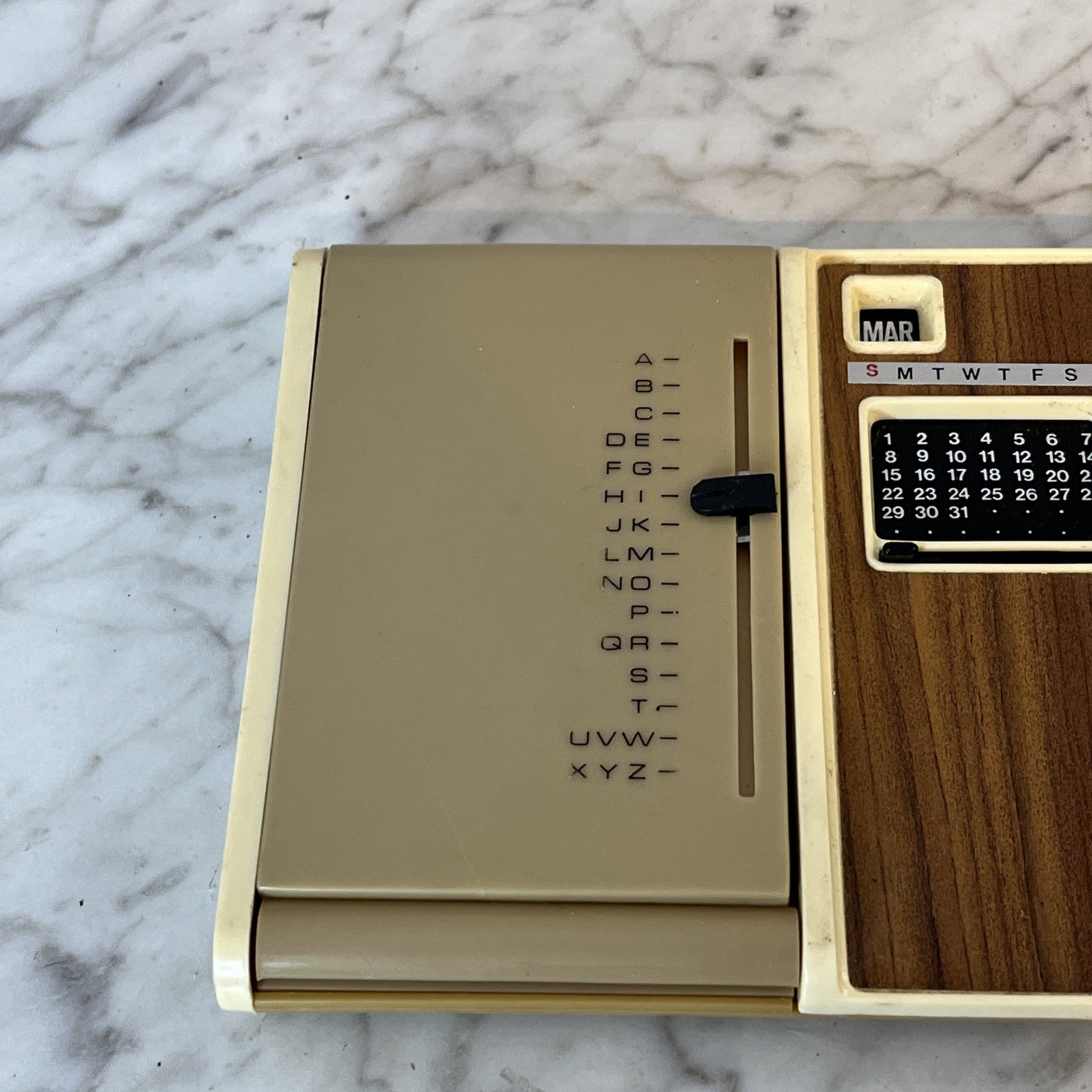 Flip Up Address Book Calendar Memo Pad Desk Top Accessory Hong Kong Vintage
