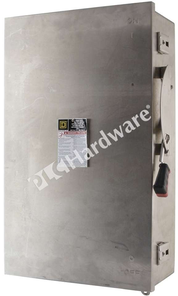 Surplus Schneider Electric HU364DS Square D Safety Switch 3-Phase 200A 150HP