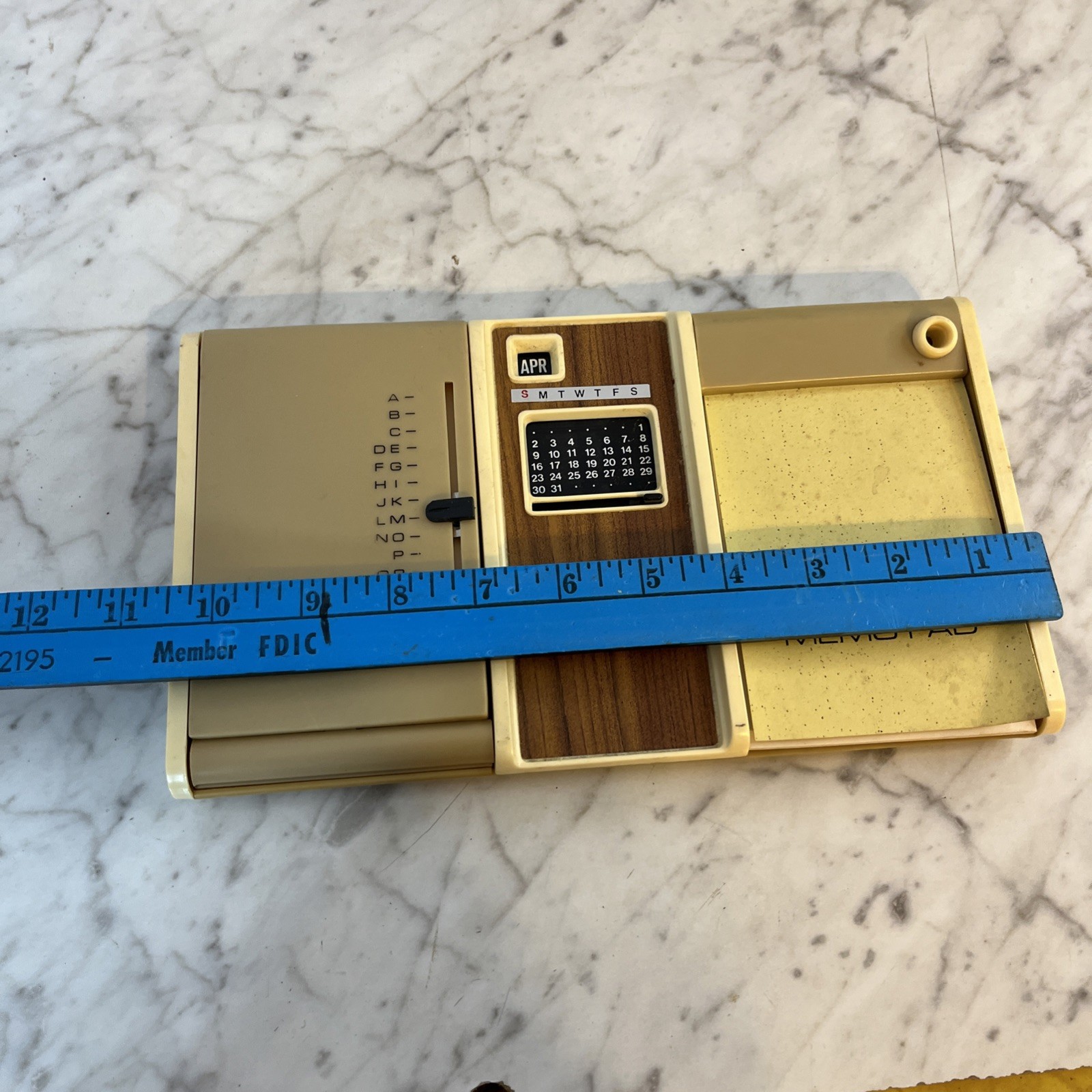 Flip Up Address Book Calendar Memo Pad Desk Top Accessory Hong Kong Vintage