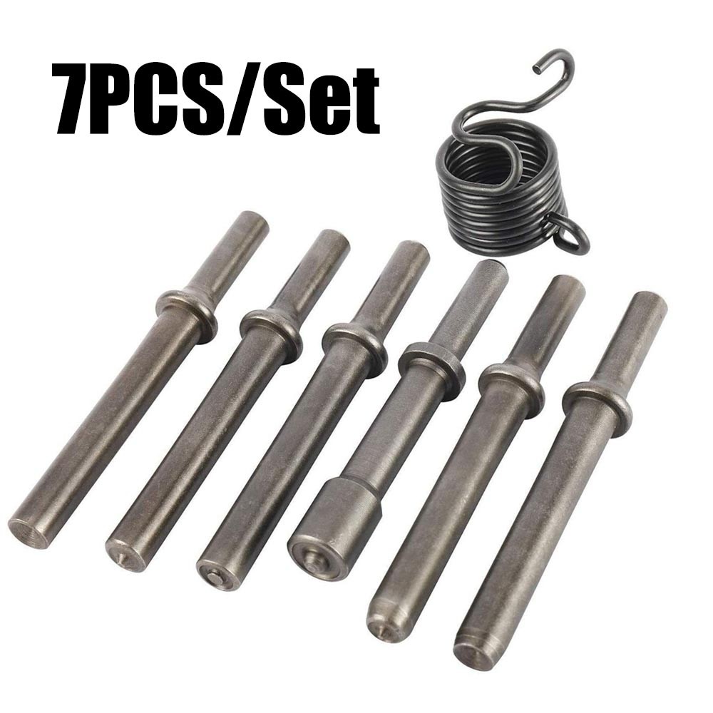 7 Pcs Heavy Duty Smoothing Pneumatic Air Rivet Hammer Tools Steel Air Hammer