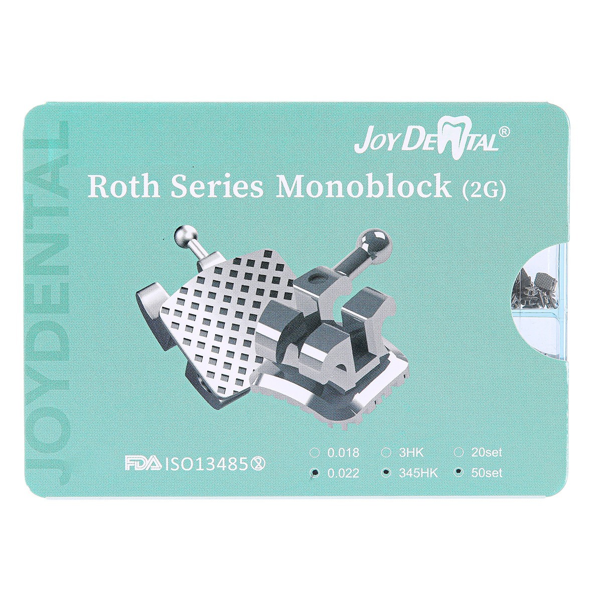1000pcs Dental Orthodontic Brackets MIM Monoblock Mini Roth MBT 0.022″ Hooks 345