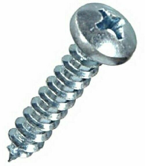 #10 X 3/4″ Phillips Pan Head Sheet Metal Screw Zinc Plated Type A 1000 Pieces
