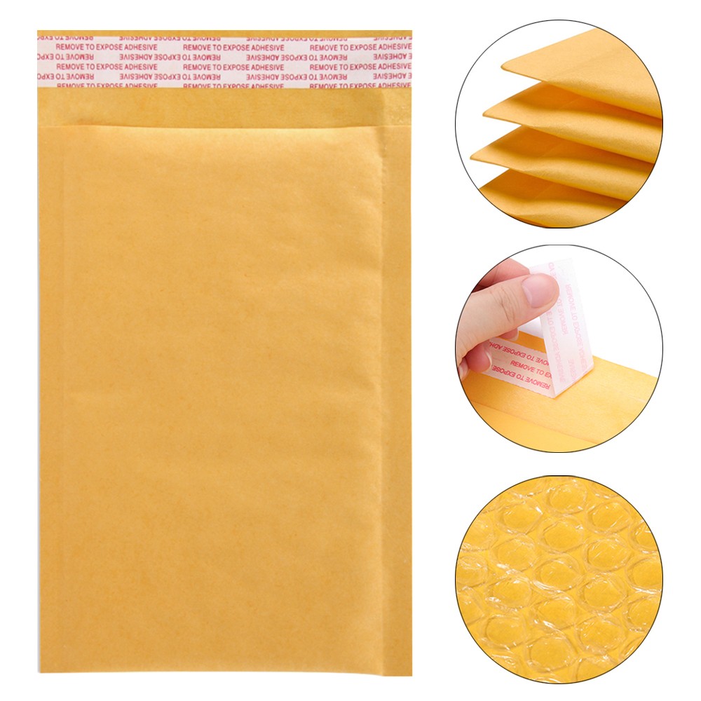 All Sizes Kraft Bubble Mailers Self-Seal Padded Shipping Envelopes 25/50/100Pack
