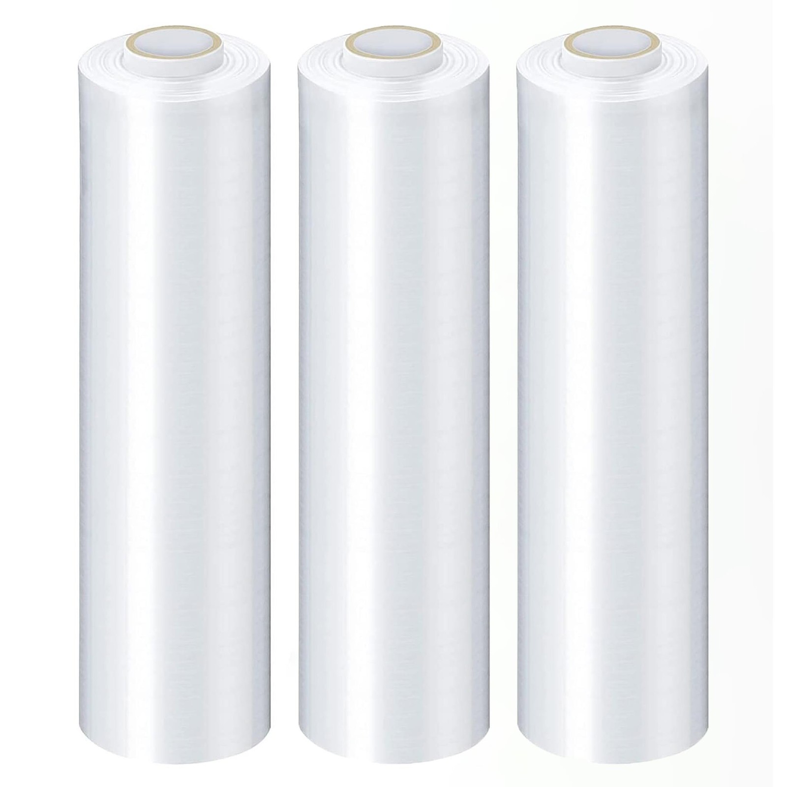 12″ x 1500′ 4 Rolls Pallet Wrap Stretch Film Hand Shrink Wrap 1500FT