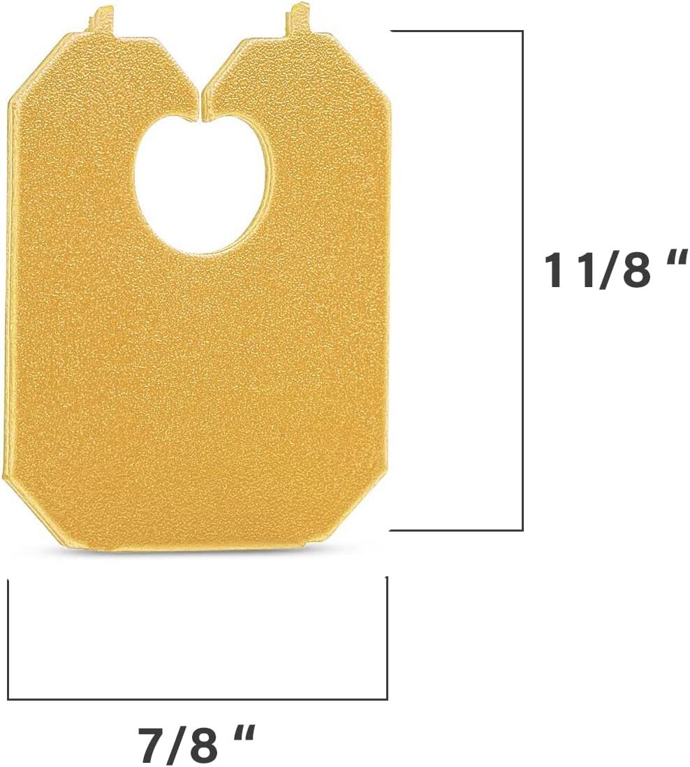 MT Products Yellow Disposable Plastic Chip and Bread Bag Clips – Pack of 100