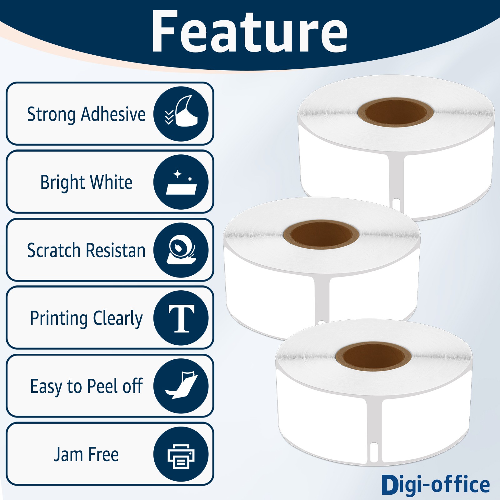 Multipurpose Labels Compatible For Dymo Labelwriter 30336 500/Roll 1” X 2 1/8”