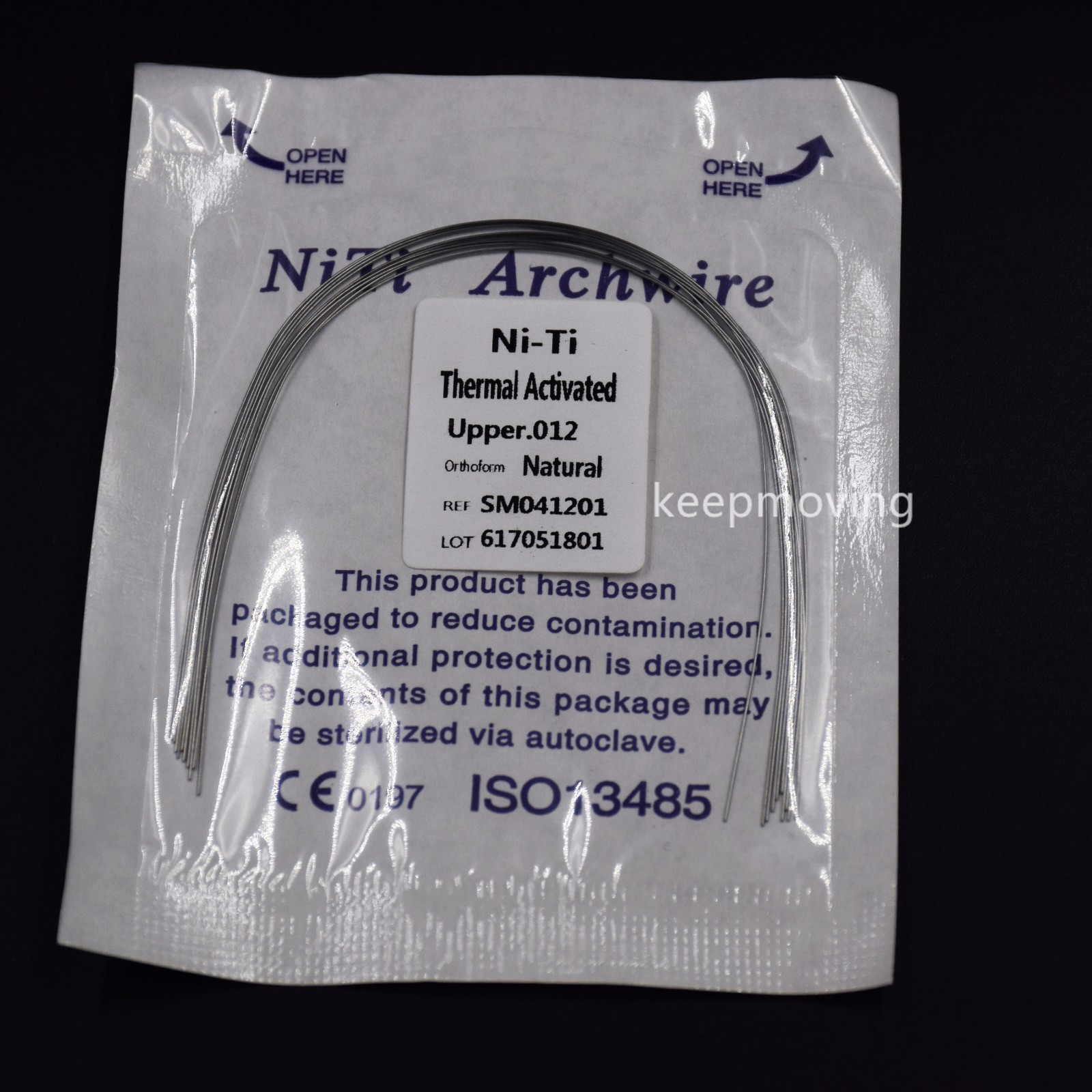 10 Pcs Dental Ortho Niti Thermal Activated Round Natural Arch Wire Form All U/L