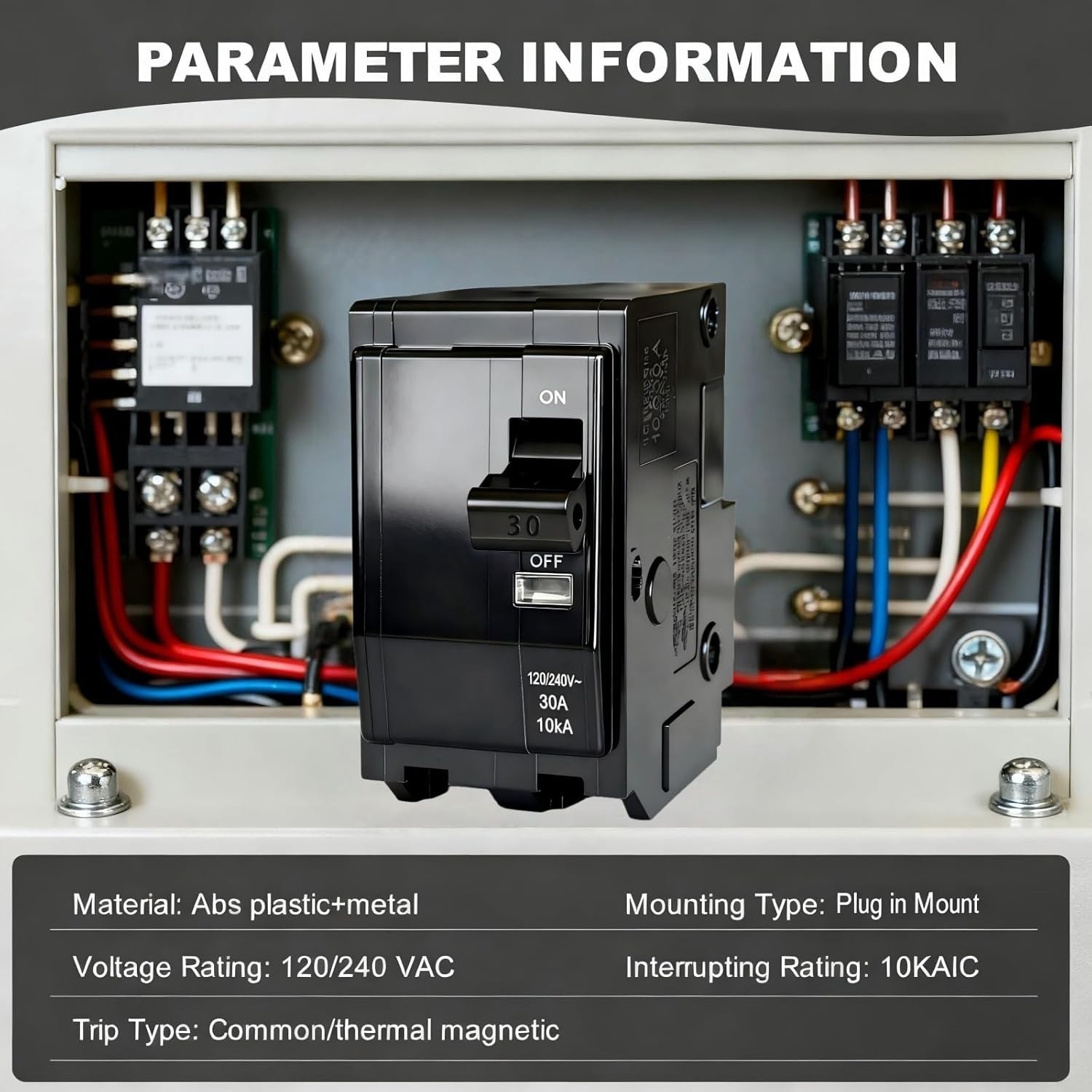 High Compatibility 2-Pole 30 Amp Circuit Breaker: Secure Your Electrical Systems