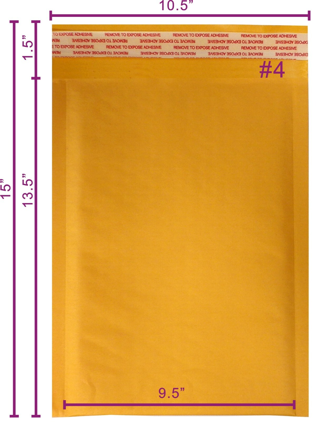 Fantasybuy® 100 #4 Kraft Bubble Padded Envelopes Mailers 9.5 X 13.5 100KF4