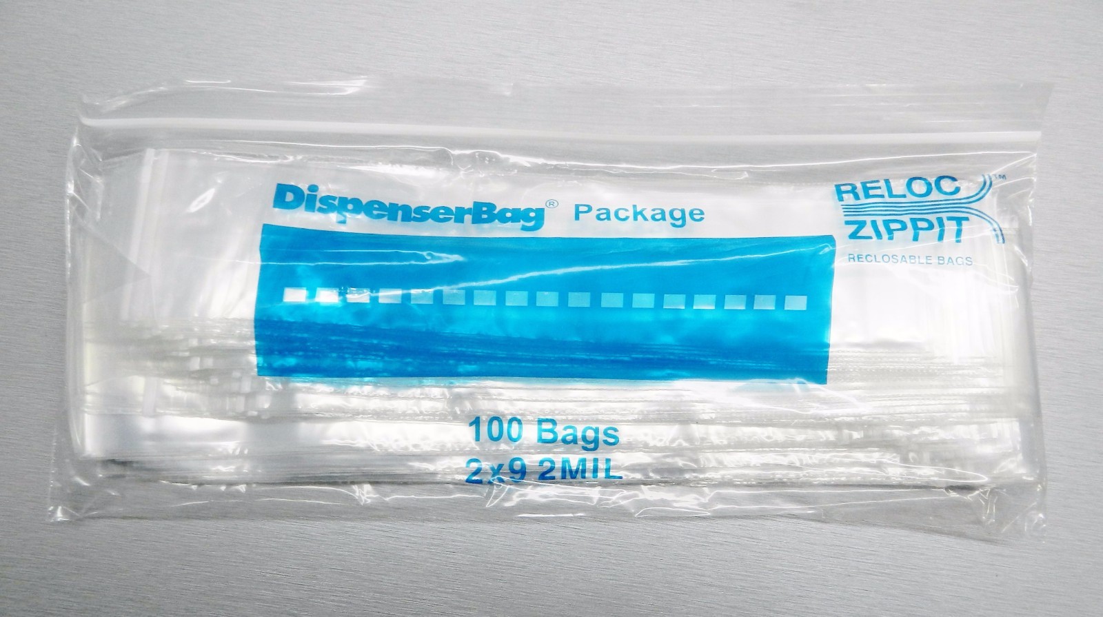 100 Zip Seal Lock Bags 2×9 Clear 2mil Reclosable Baggies 2 x9″ Zippit Slide Lock