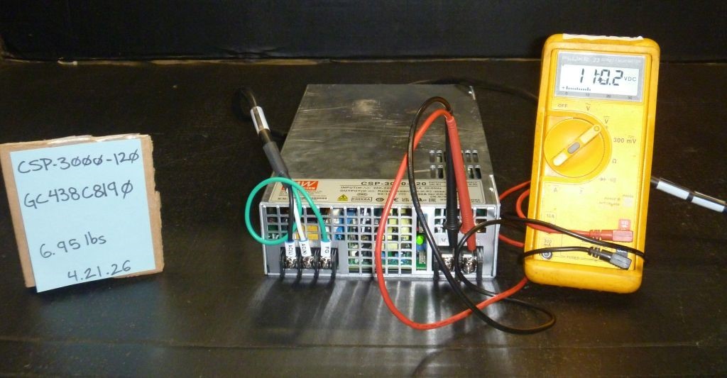 MeanWell CSP-3000-120,Power Supply 120V DC 25A 3000W, Laser,LED Array, CV/CA
