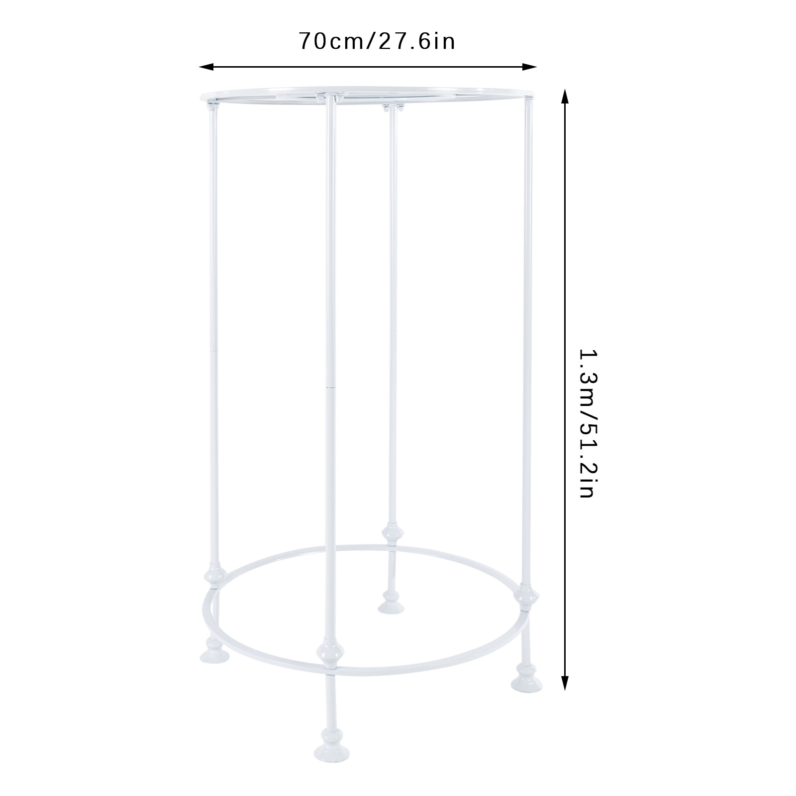 Round Garment Rack, Freestanding Hanging Rack, Clothes Store Display Rack