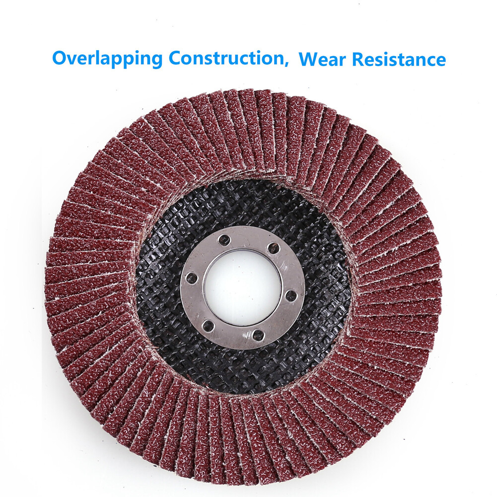 20x 4.5″ 4-1/2 Flap Discs 40 60 80 120 Grit Sanding Grinding Wheels Assorted T27