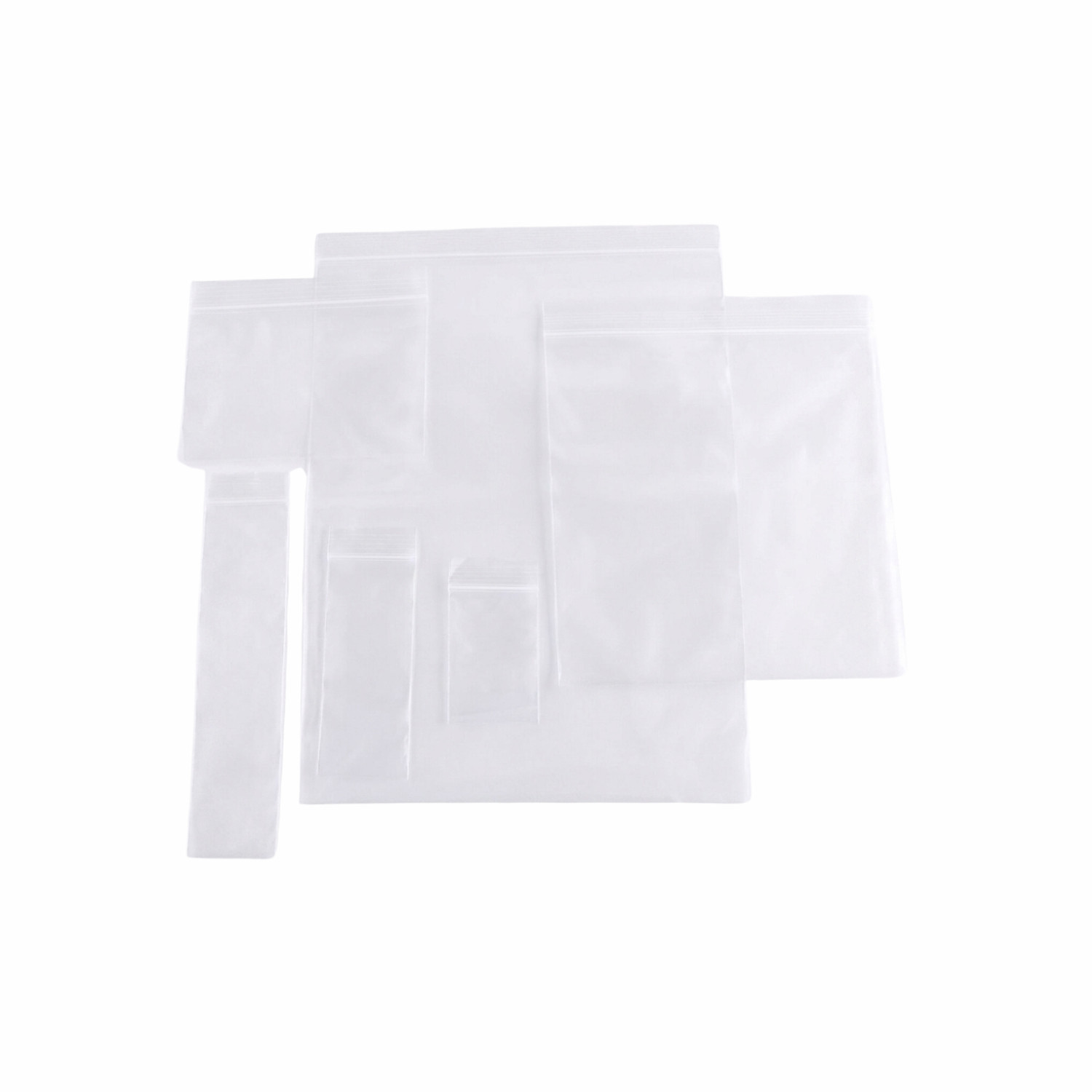 Clear Plastic Reclosable Bags Self Seal Zip Lock Choose: Mil, Size & Pack
