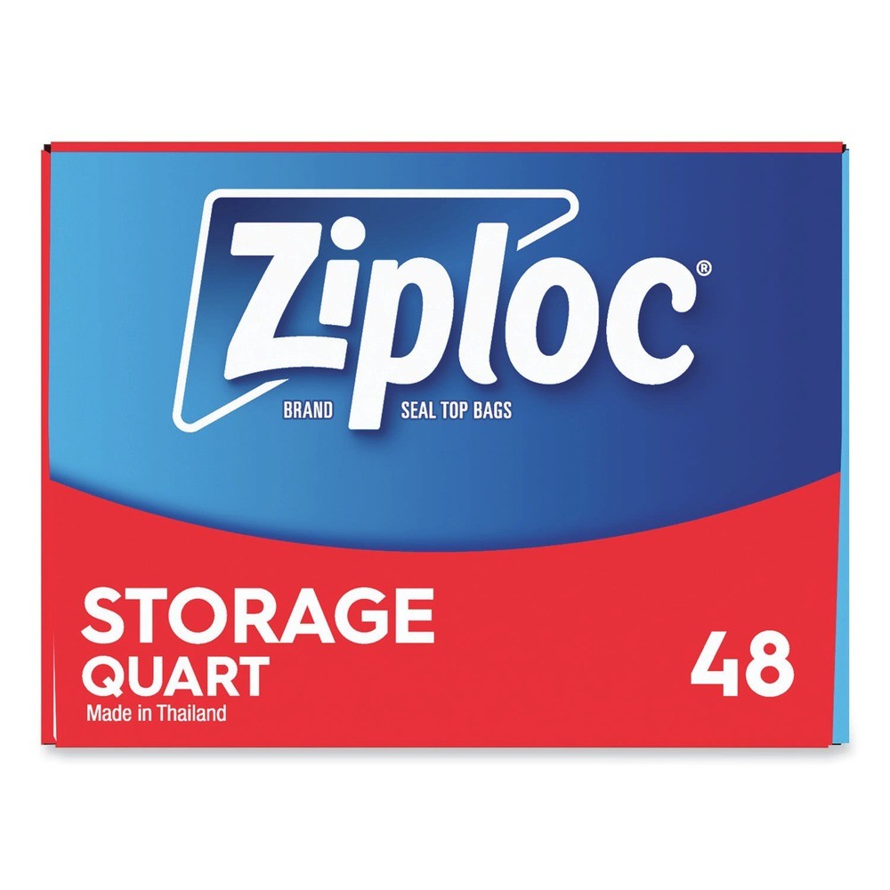 Ziploc 314469BX 9.63 in. x 8.5 in. Double Zipper Storage Bags – CL (48/Box) New