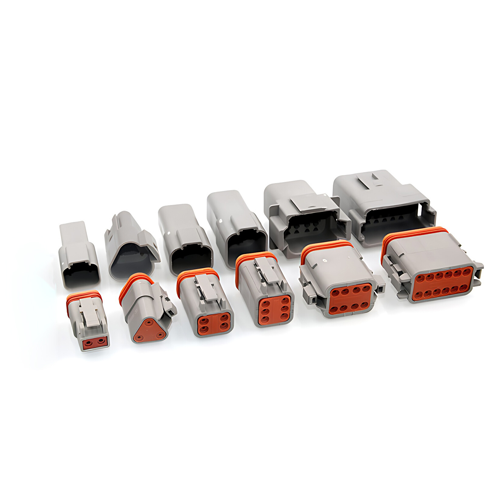 DEUTSCH DT SERIES MULTI PLUG WATERPROOF CONNECTOR 2 3 4 6 8 12PIN MALE & FEMALE