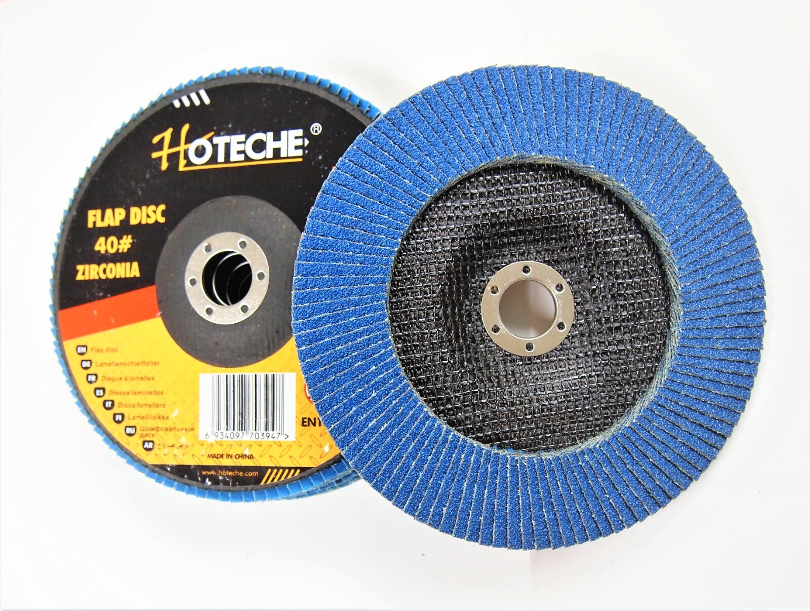Lot of (5) Premium Zirconia Flap Disc Grinding Wheel 7″x7/8″ 40 Grit