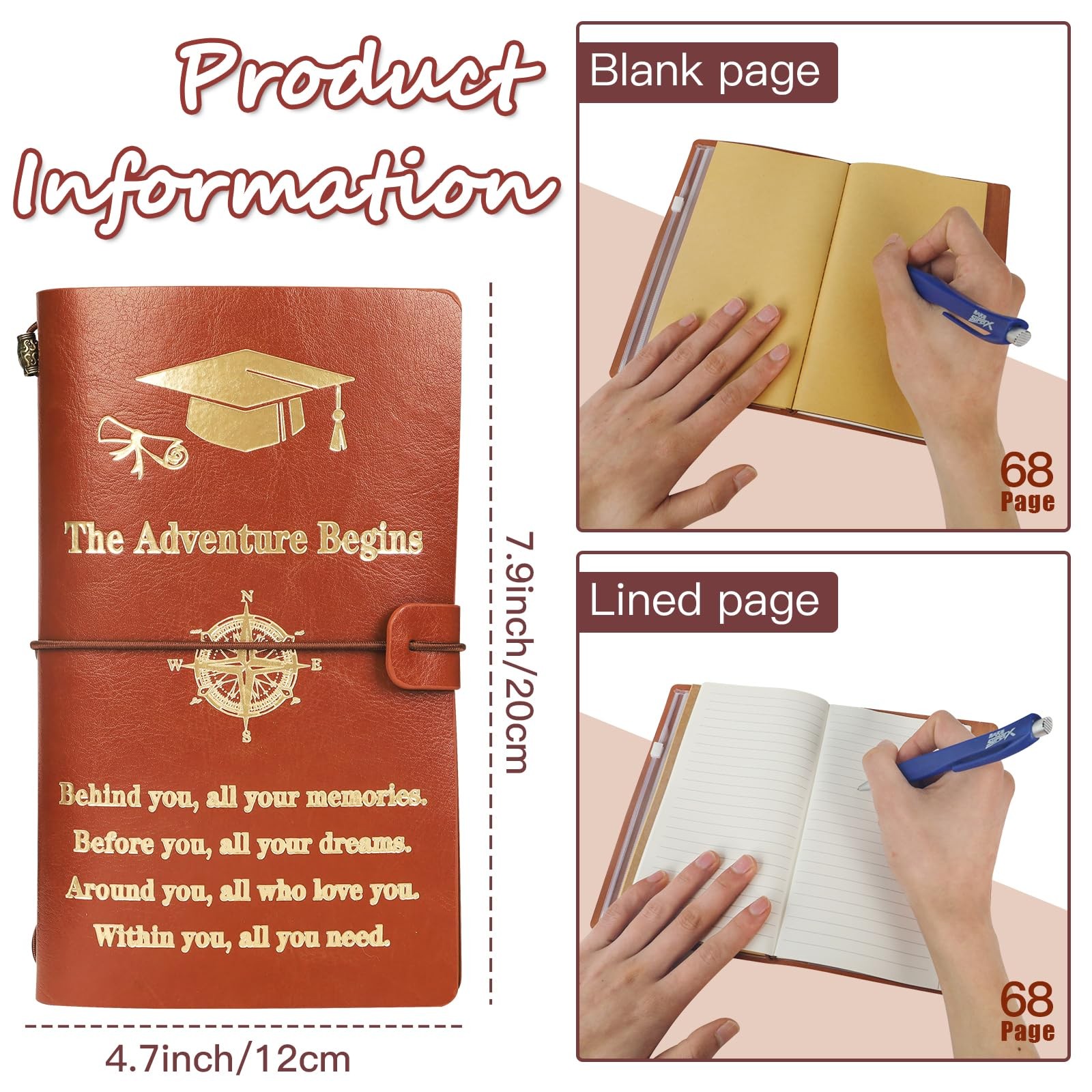 2026 Graduation Gifts for Her Him Inspirational Graduation Journal Class of 2…