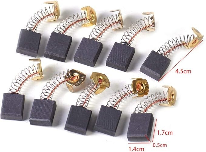 10 Pack Replacement Electric Carbon Brush for Power Tools 153# (6.5×13.5x18mm)