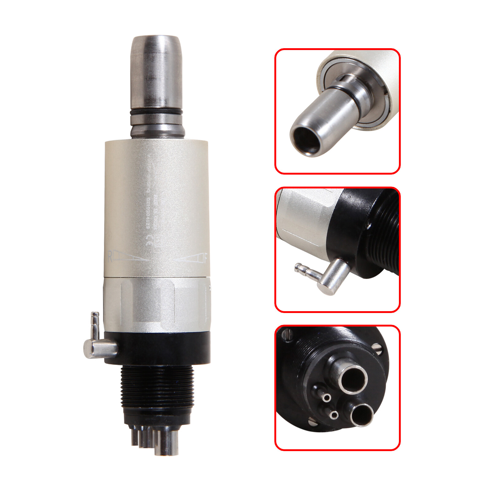 USA Dental Slow Low Speed Handpiece Air Motor 1:1 Direct Drive 4 Hole