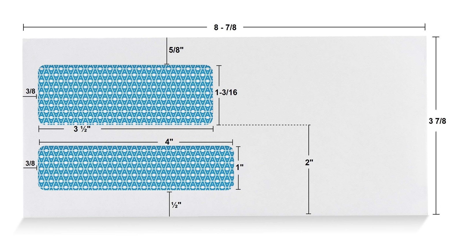 #9 Double Window Flip & Seal Security Envelopes – Security Tinted (30109)