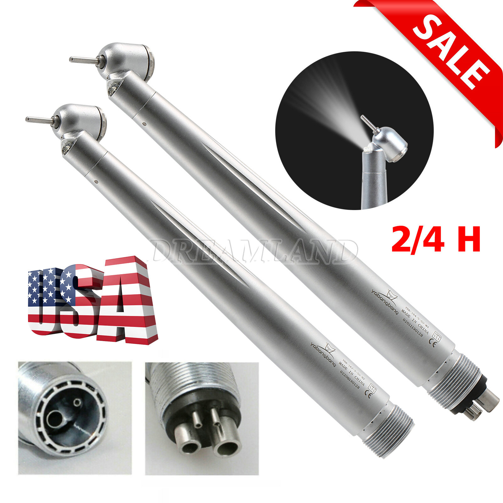 1-5*NSK PANA MAX Style Dental LED 45 Degree Surgical High Speed Handpiece 2/4H