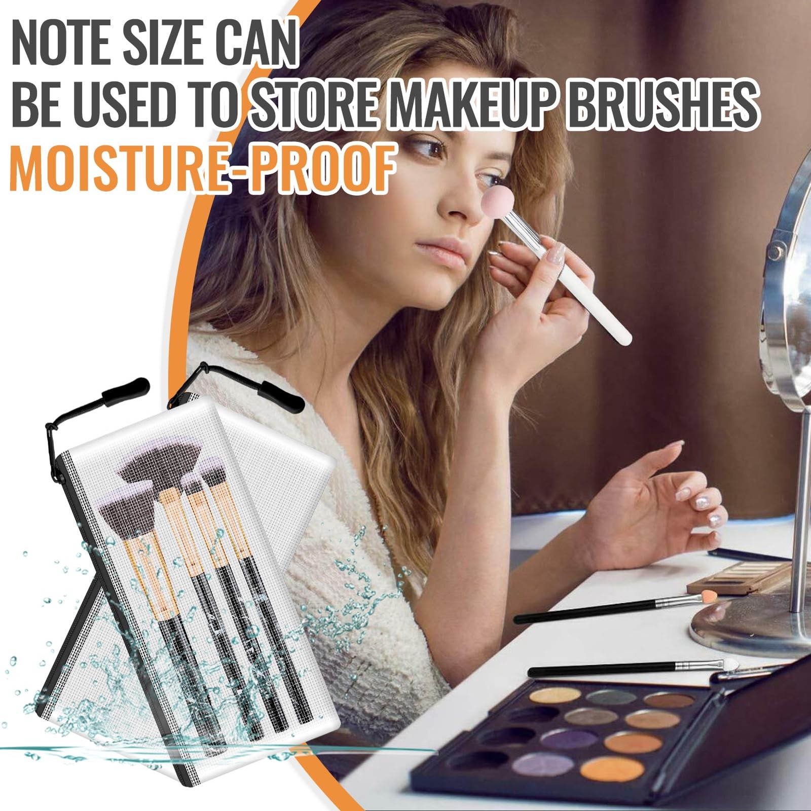 Mesh Zipper Pouch Bags 24PCS Clear Cosmetic Organizer Travel Bags