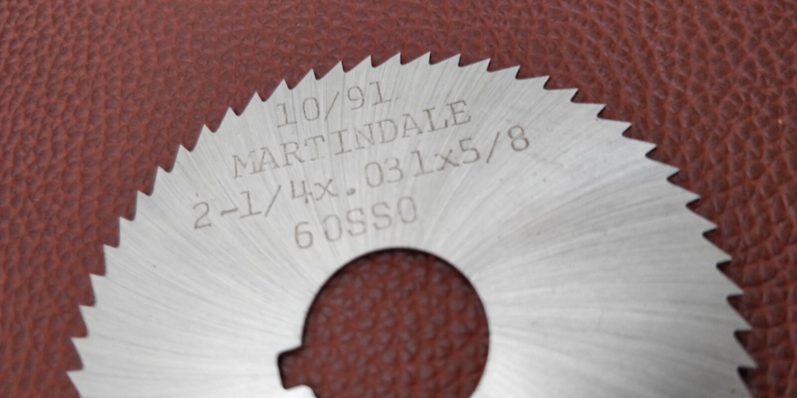 (1) Martindale USA 2.25″ x .031 x 5/8 # Slitting Screw Slotting Saw Blade