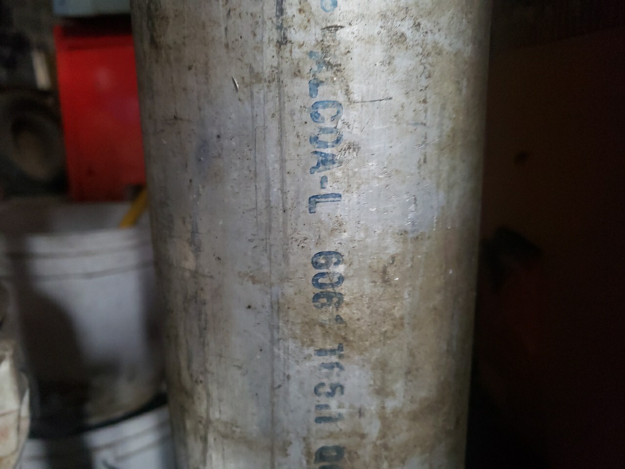 5.25″ diameter 6061 Solid Aluminum ROUND Bar 28.5″ Long T6511 Alcoa