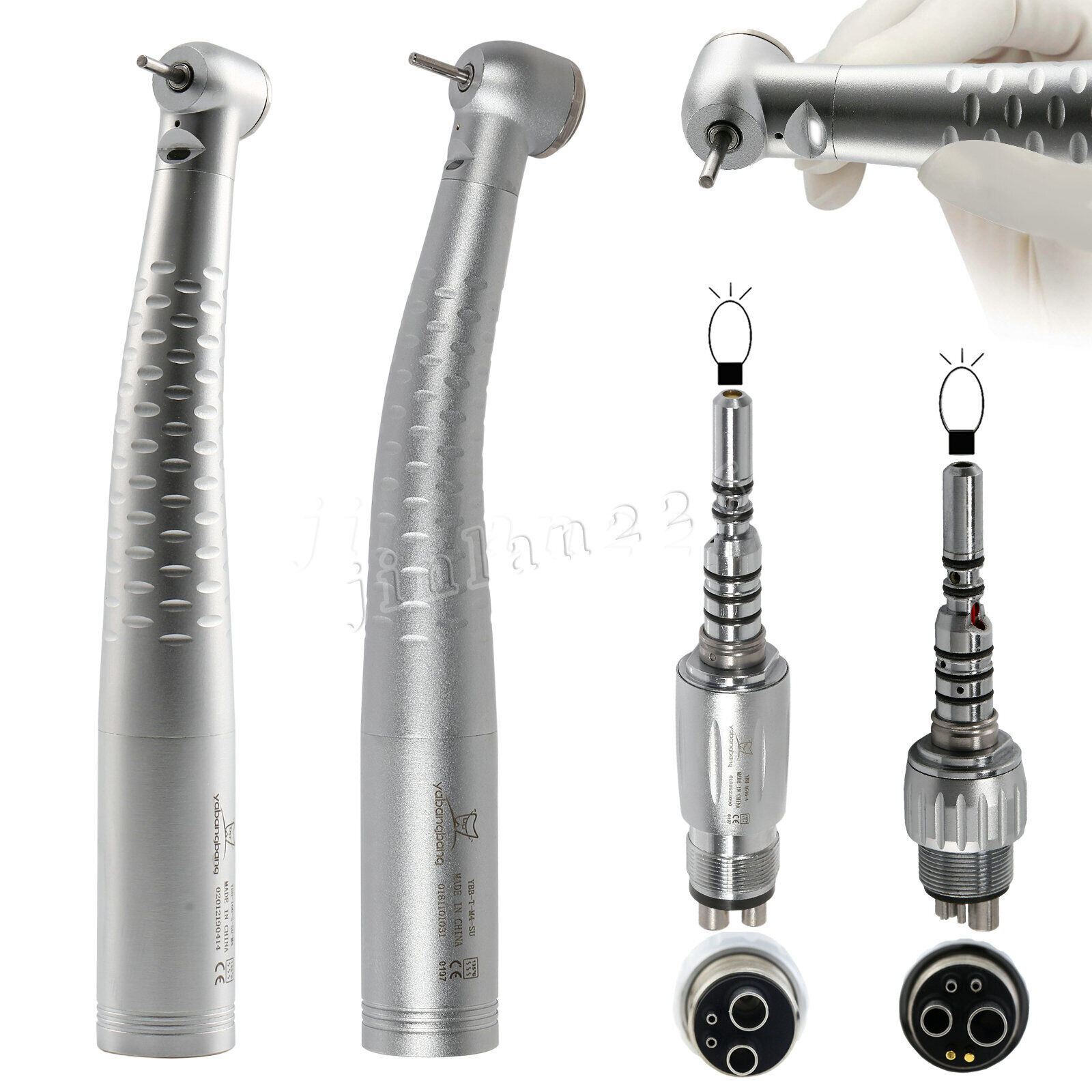 KaVo Type Dental Fiber Optic Handpiece High Speed LED Quick Coupler 4H/6H Swivel