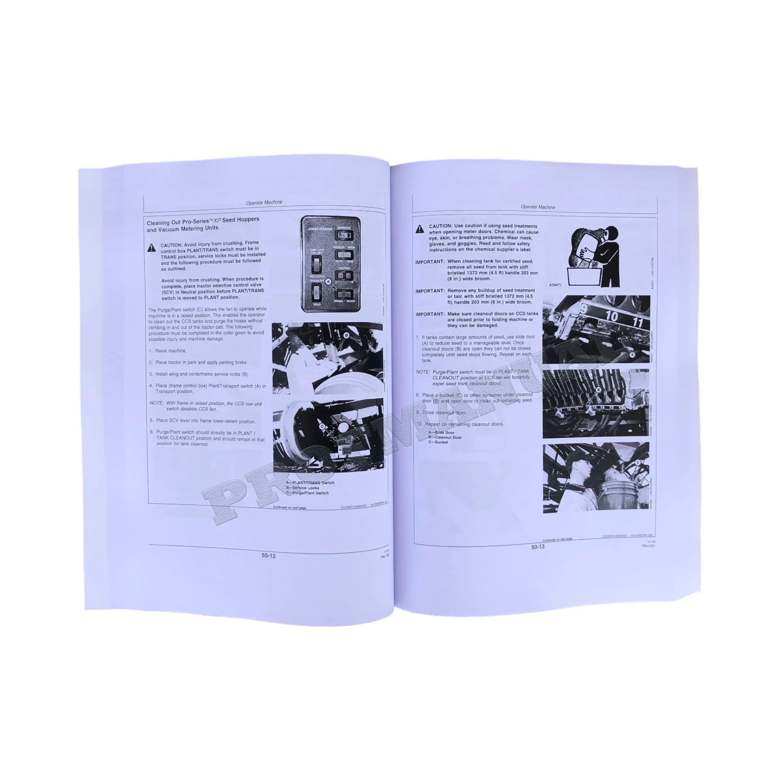 JOHN DEERE DB44 DB58 DB60 DB66 DB88 DB90 DB74 DB50 PLANTER OPERATORS MANUAL #3