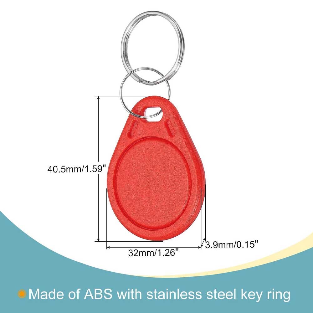50/100/200x RFID Key Fobs UID 13.56MHz Rewritable Proximity IC Smart Token Tag