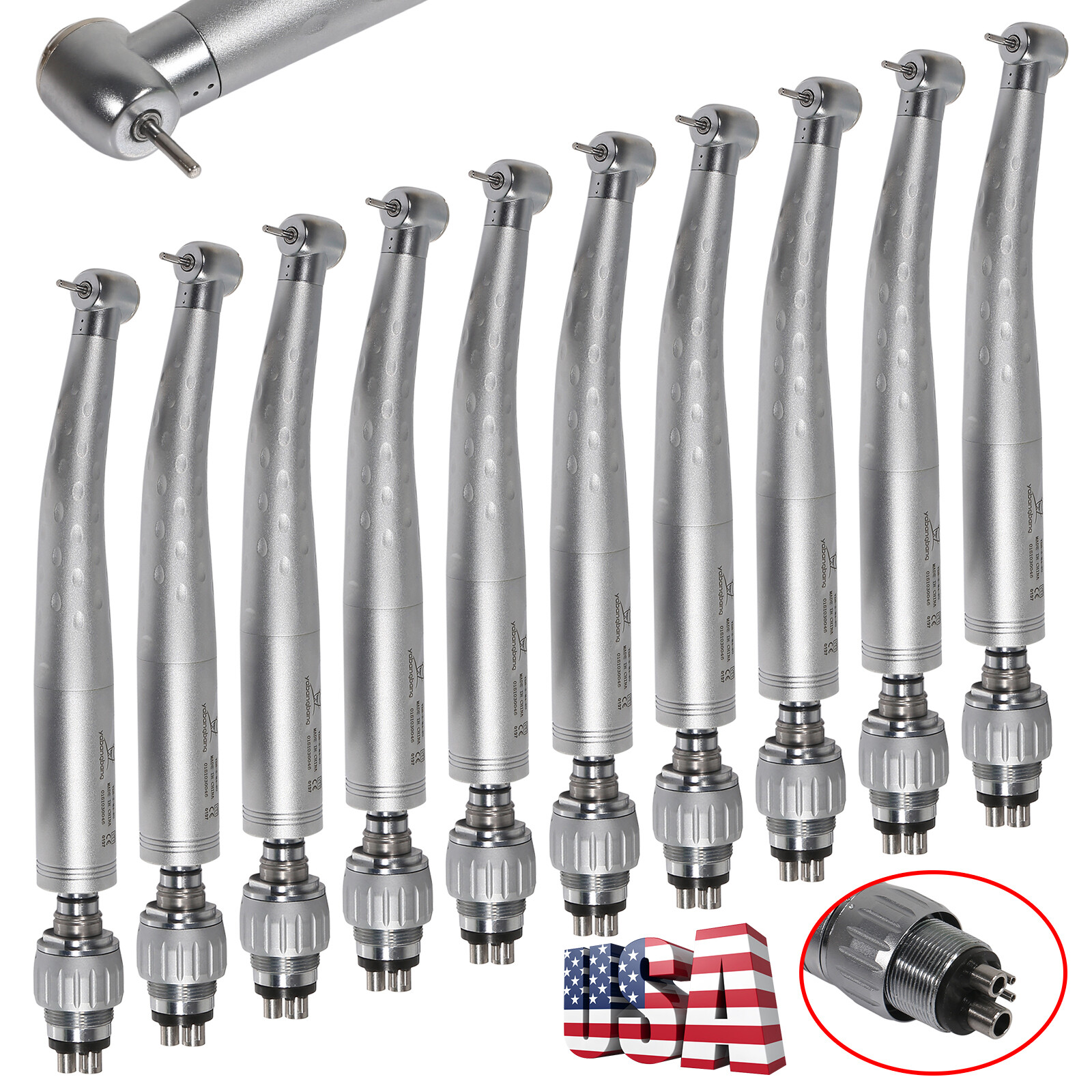 KaVo Style Dental High Speed Handpiece with 4 Hole Quick Coupler Coupling Swivel