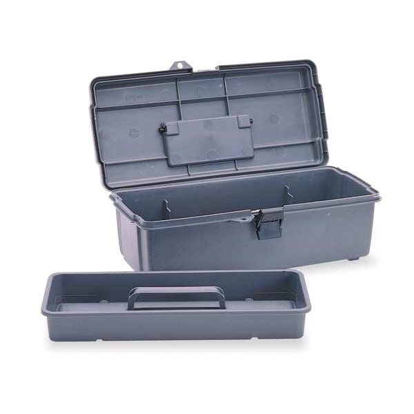 Flambeau 6744Wg Tool Box, Plastic, Gray, 14-1/2 In W X 7-1/2 In D X 5 In H