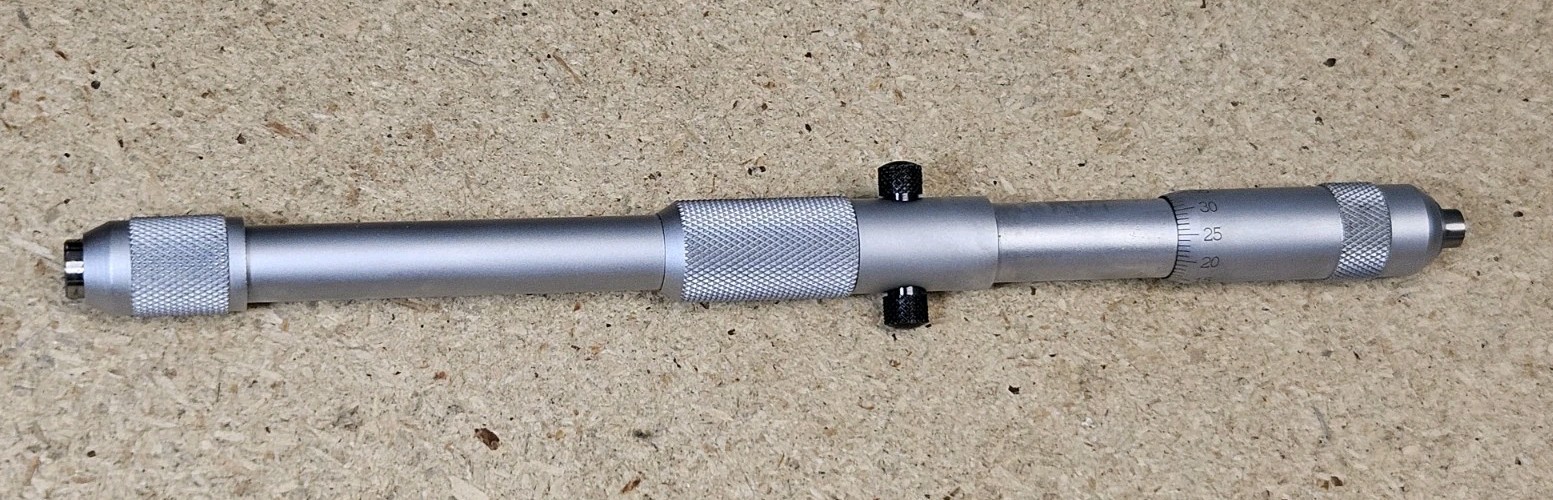 Starrett No. 124MDZ solid-rod inside micrometer set – 50mm to 800mm range USA