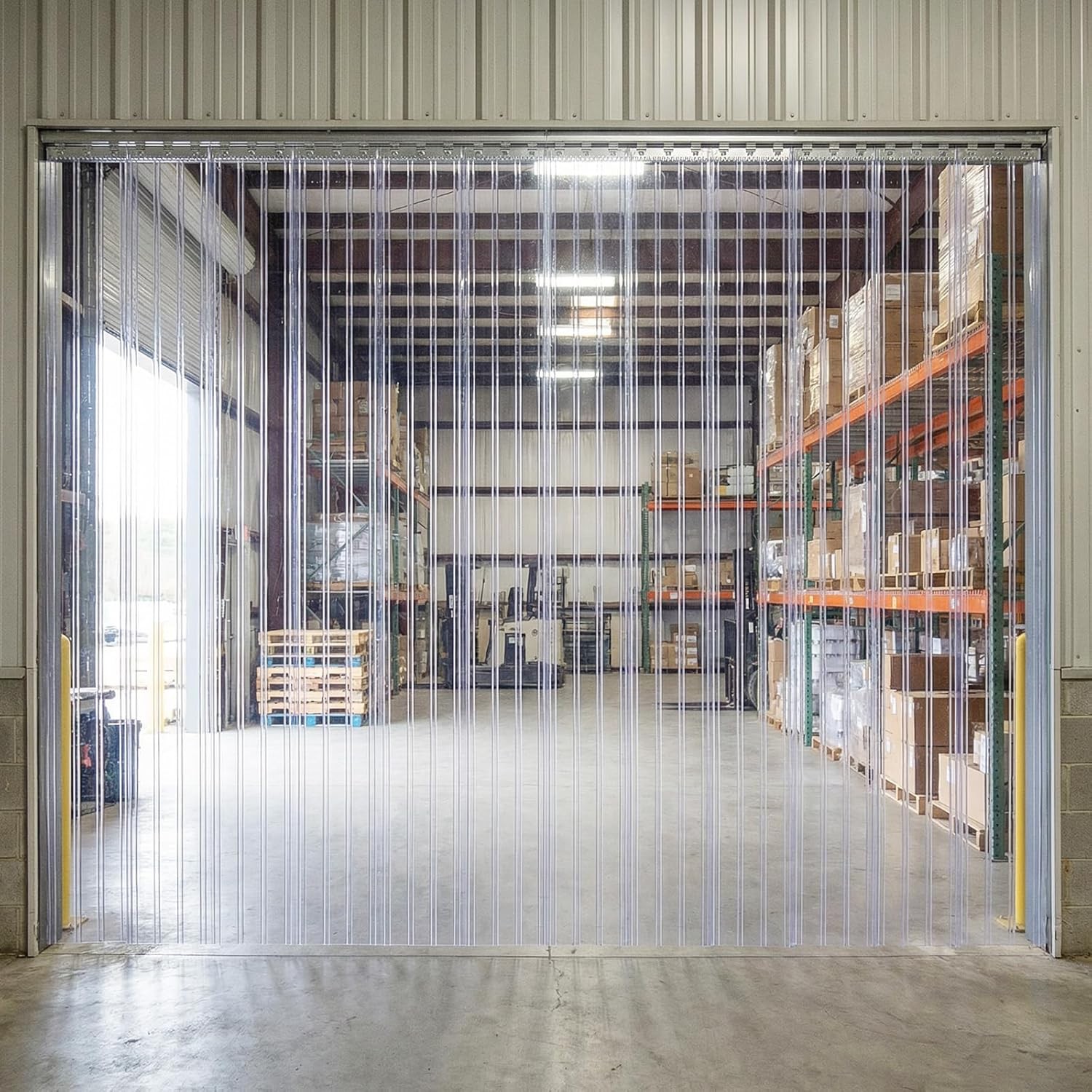 Plastic Vinyl Strip Door Curtain 7.8in Bulk Roll Clear PVC Curtain Replacement