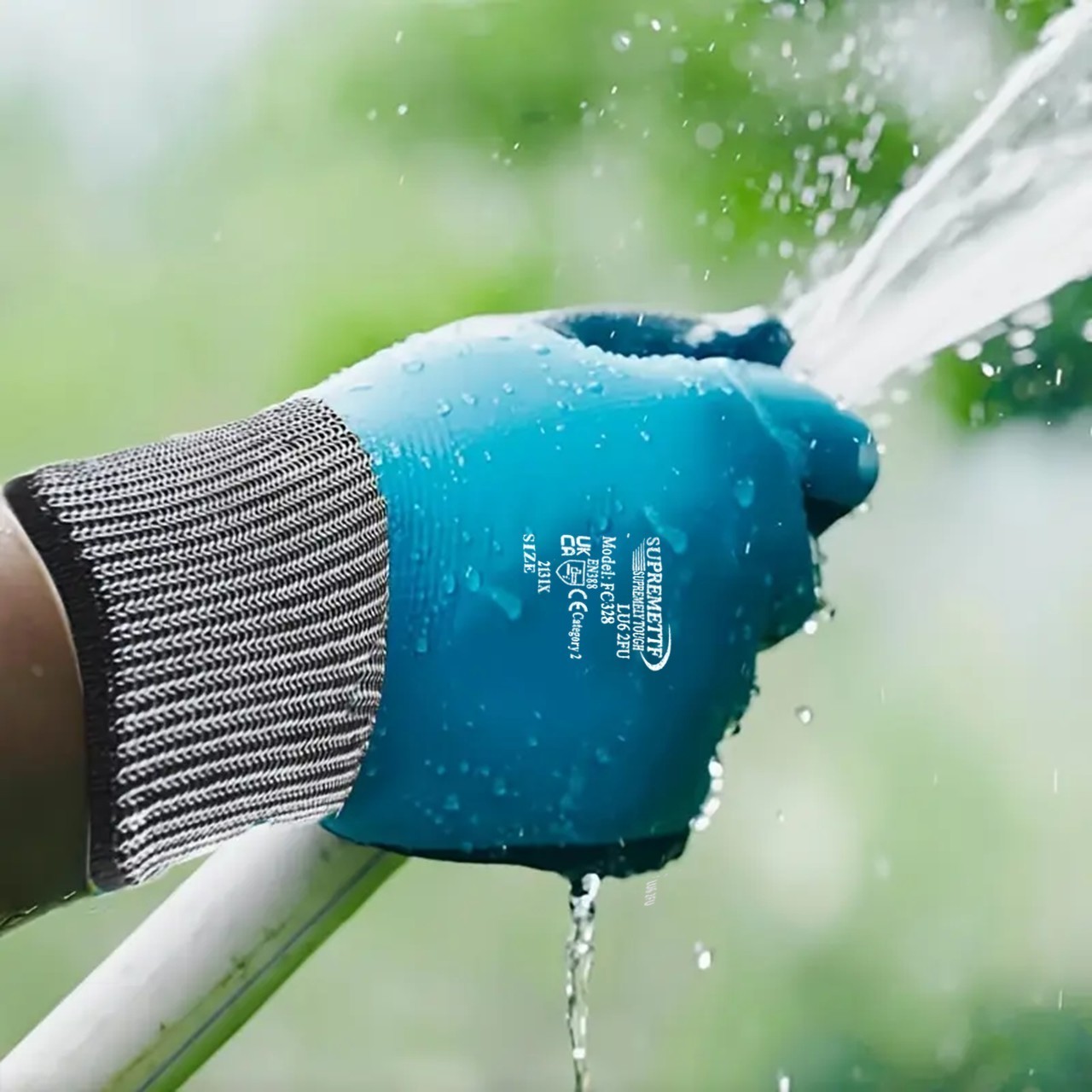 Waterproof Work Gloves Latex Coated Safety Grip For Builders Garden Unisex
