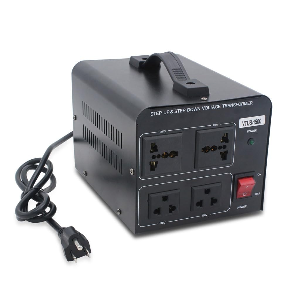 1500W Step Up & Step Down Voltage Transformer Converter 110V to 220V or 220V/230