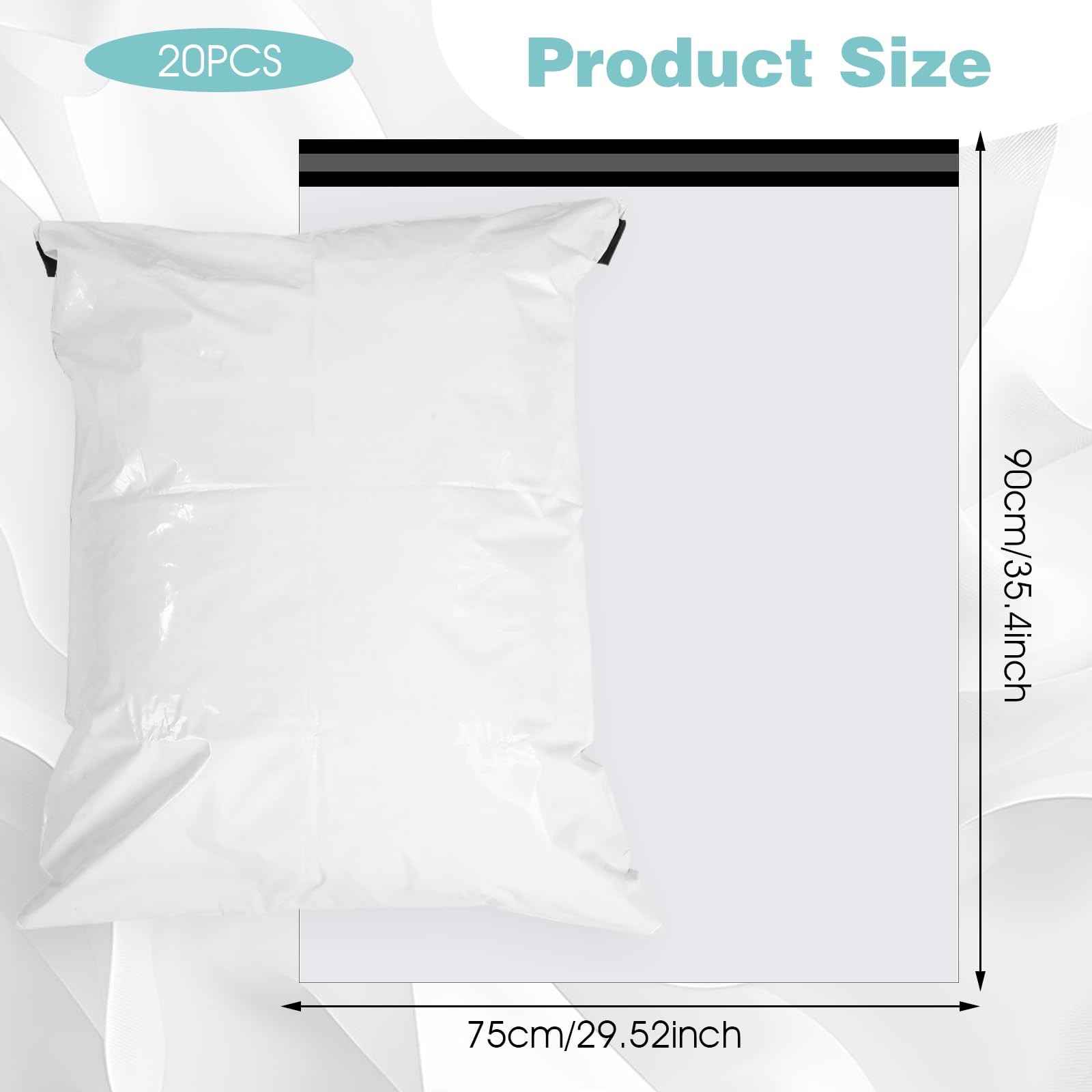 20Pcs 30×36 inch Large Poly Mailers, Strong Adhesive Sealing Large Bags for C…