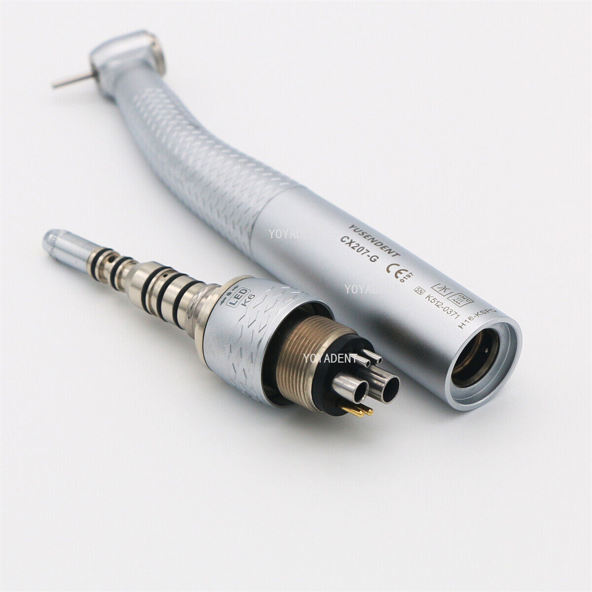 COXO Dental Turbine Fiber Optic High Speed Handpiece LED Coupler 6 Pin Fit KAVO