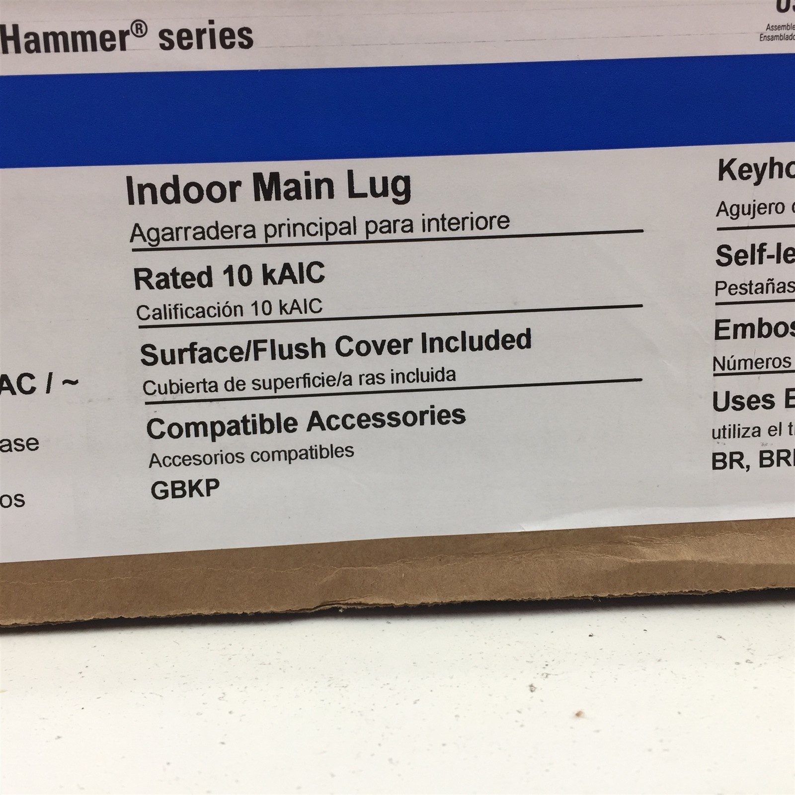 Eaton BRP30L200 Indoor Main Lug Loadcenter 200A 30SP 60C 1PH 3W 120/240V