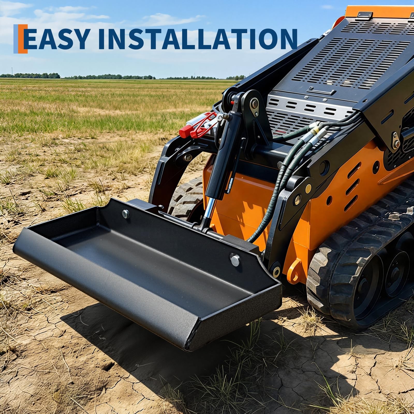 HeavyDuty Steel Mount Plate Mini Skid Steer Adapter Loader Quick Tach Attachment