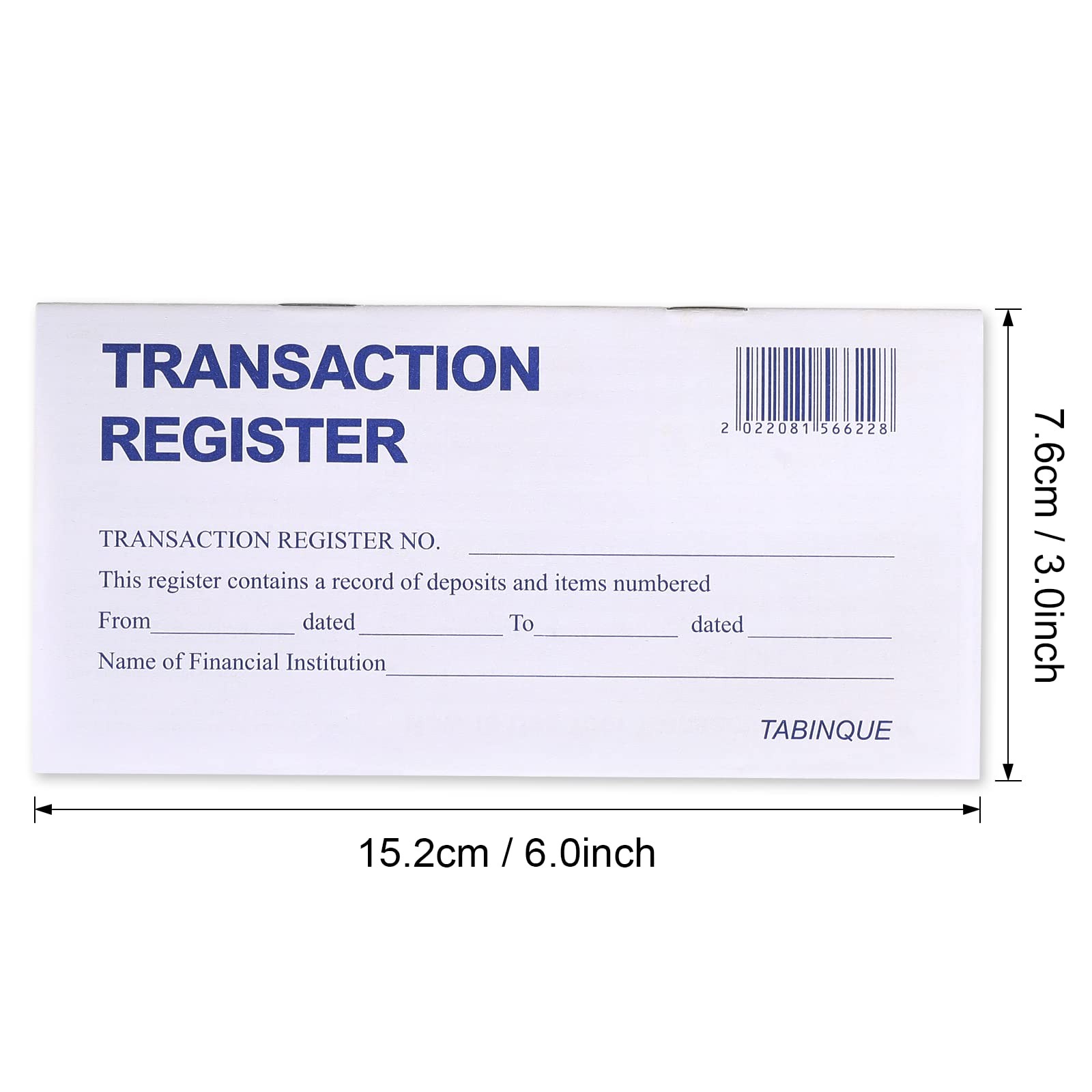 24 PCS Check Registers for Personal Checkbook, Easy to Read Checkbook
