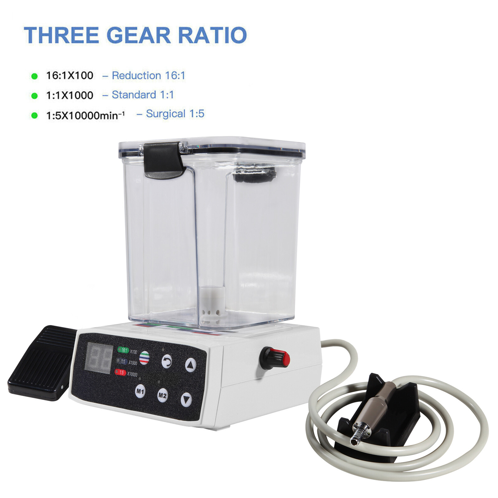 Dental Electric LED Micro Motor / 1:1 1:5 1:4.2 Contra Angles